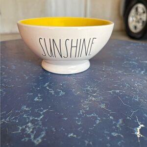Rae Dunn Sunshine Bowl - White and Yellow